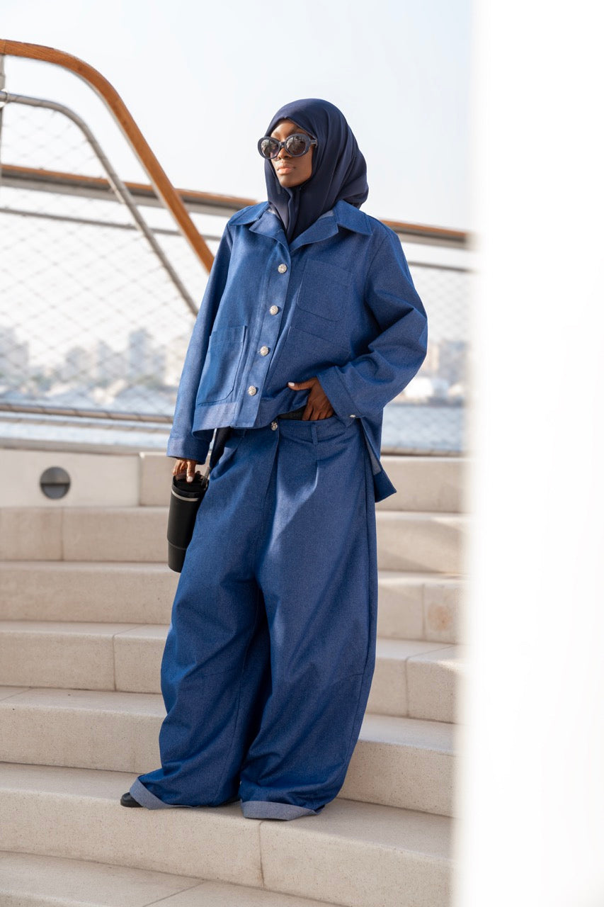 ALIYAH - ENSEMBLE BLEU JEAN CLAIR