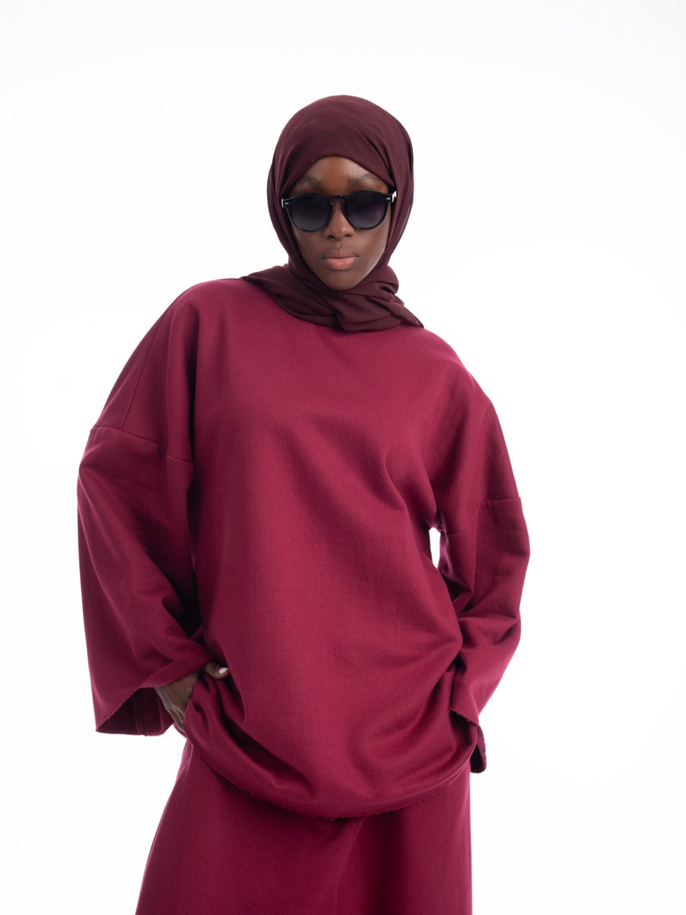 ENSEMBLE DE JOGGING ROUGE - 100% coton