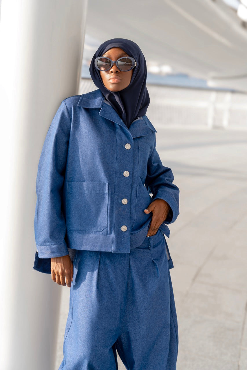 ALIYAH - ENSEMBLE BLEU JEAN CLAIR